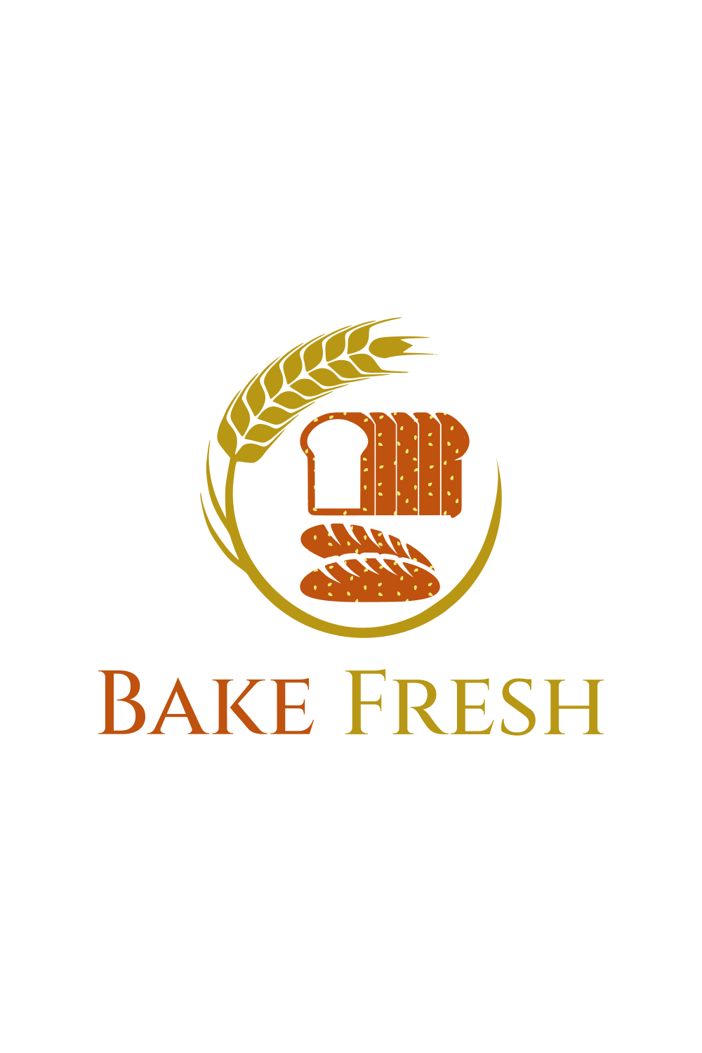 Custom Design Bake Shop Logo pinterest image.