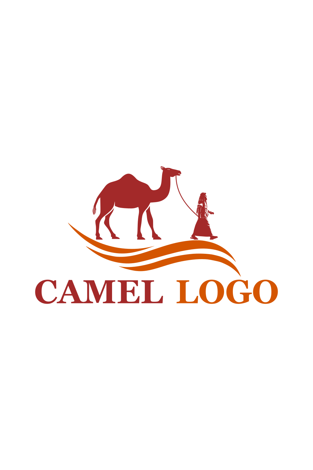 Creative Camel Logo Design Template pinterest image.