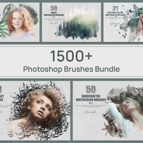 1500+ Photoshop Brushes Bundle.