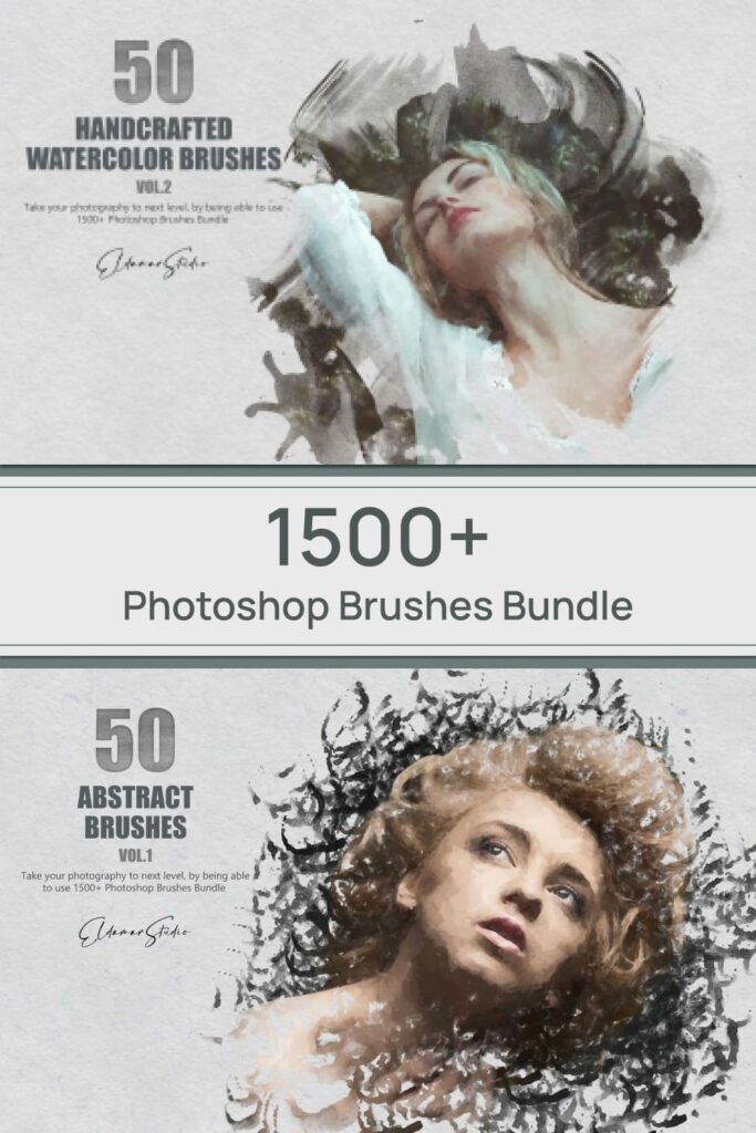 1500+ Photoshop Brushes Bundle – MasterBundles