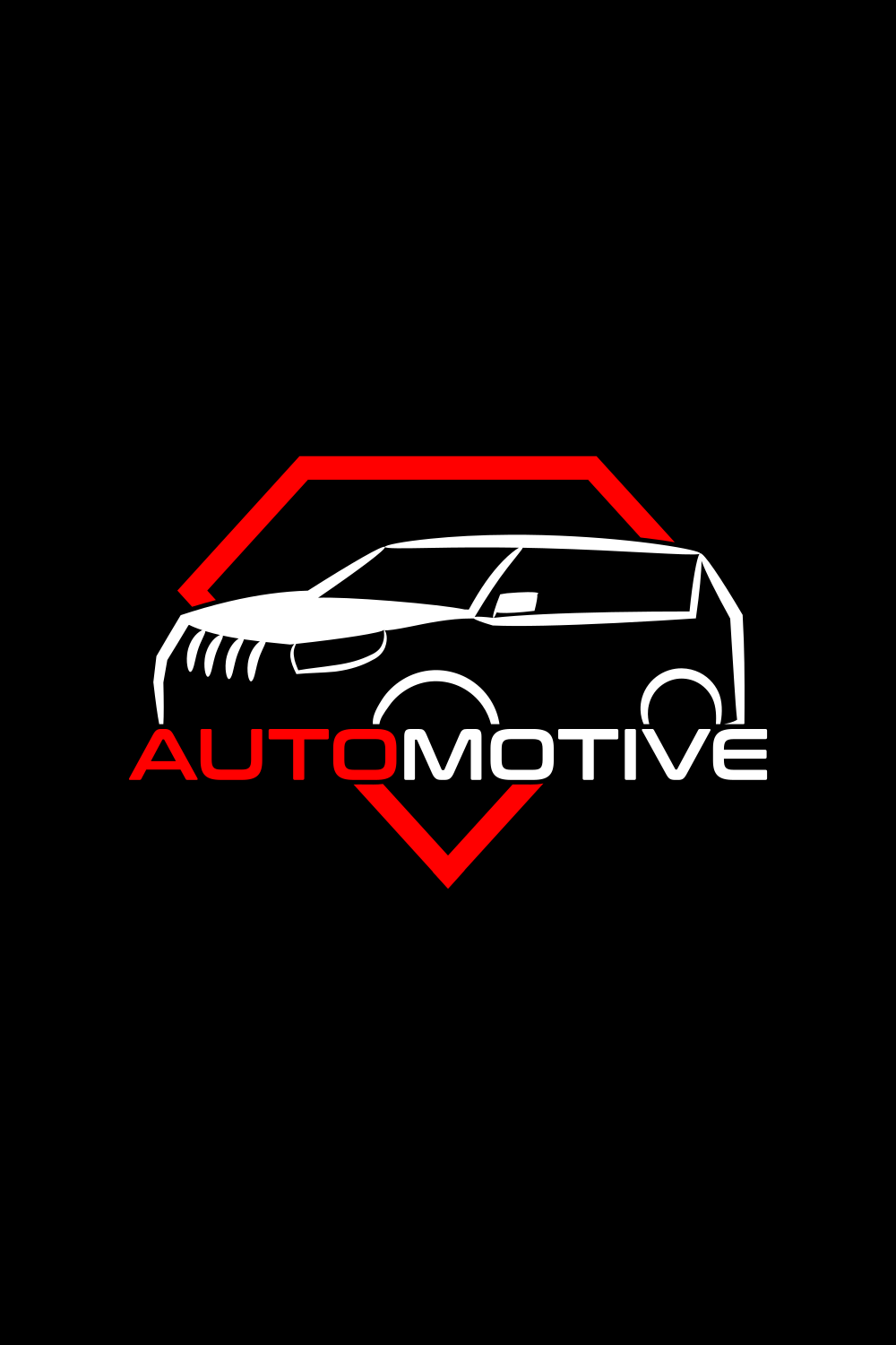 Automotive Creative Style Logo Design pinterest image.