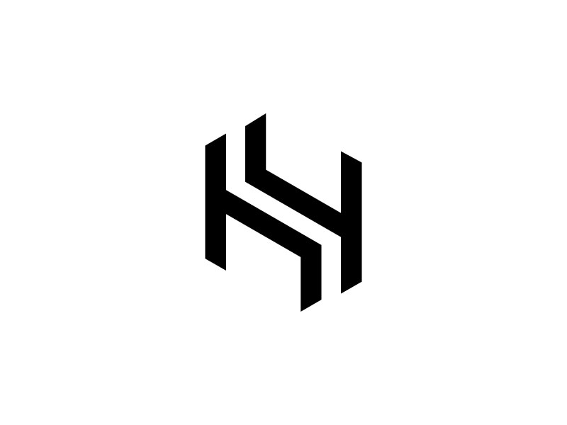 4 Word Mark Minimal Logos Design, h logo.