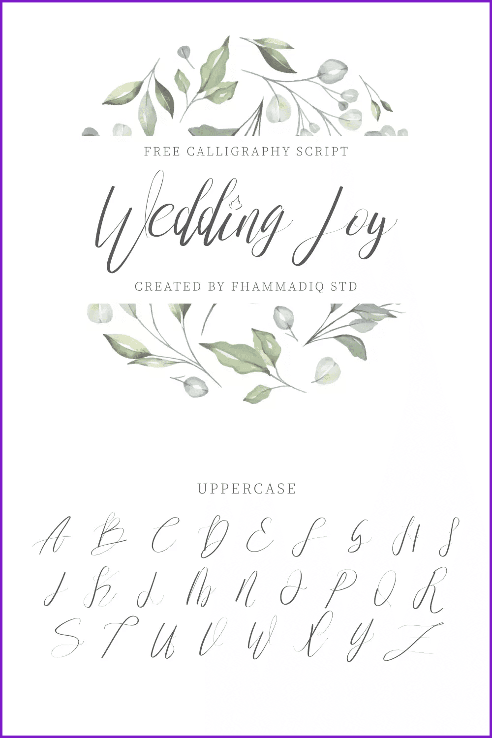 An example of a light, beautiful font set against a background of cute flowers.