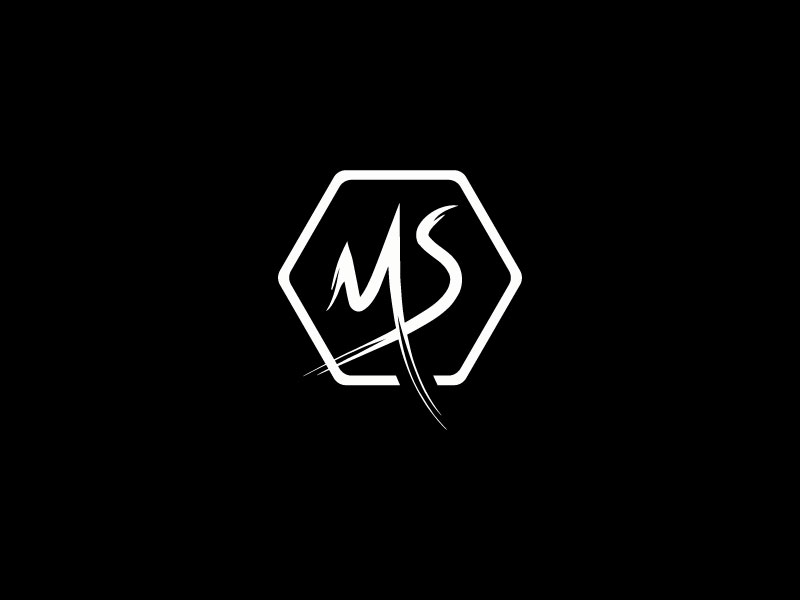5 Word Mark Logos Design Set, ms logo.