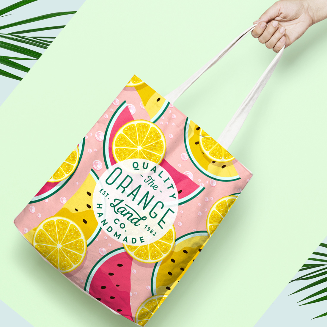 Fruit Citrus and Watermelon Seamless Patterns, lemon and watermelon design.