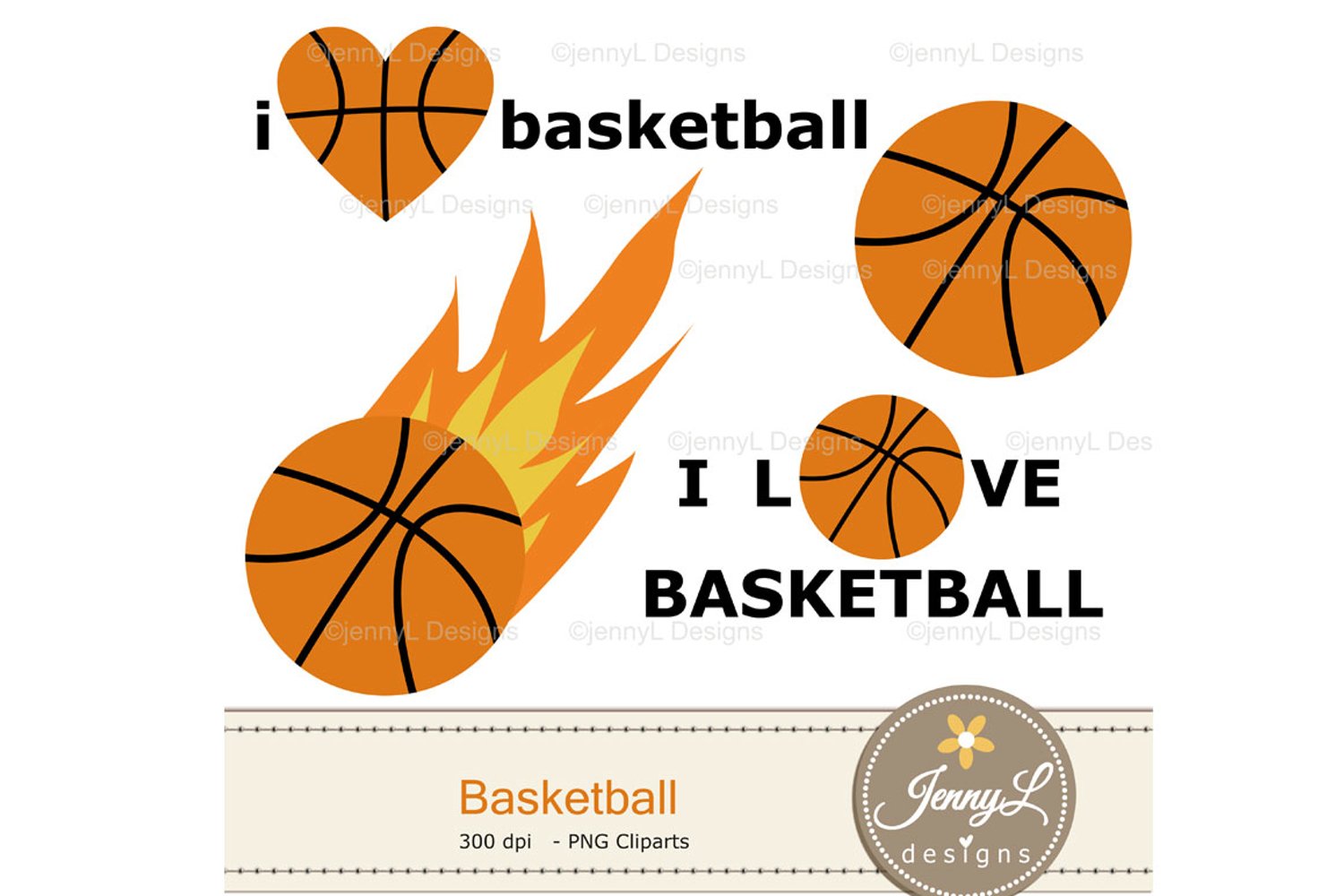 Clipart for real basketball lovers.