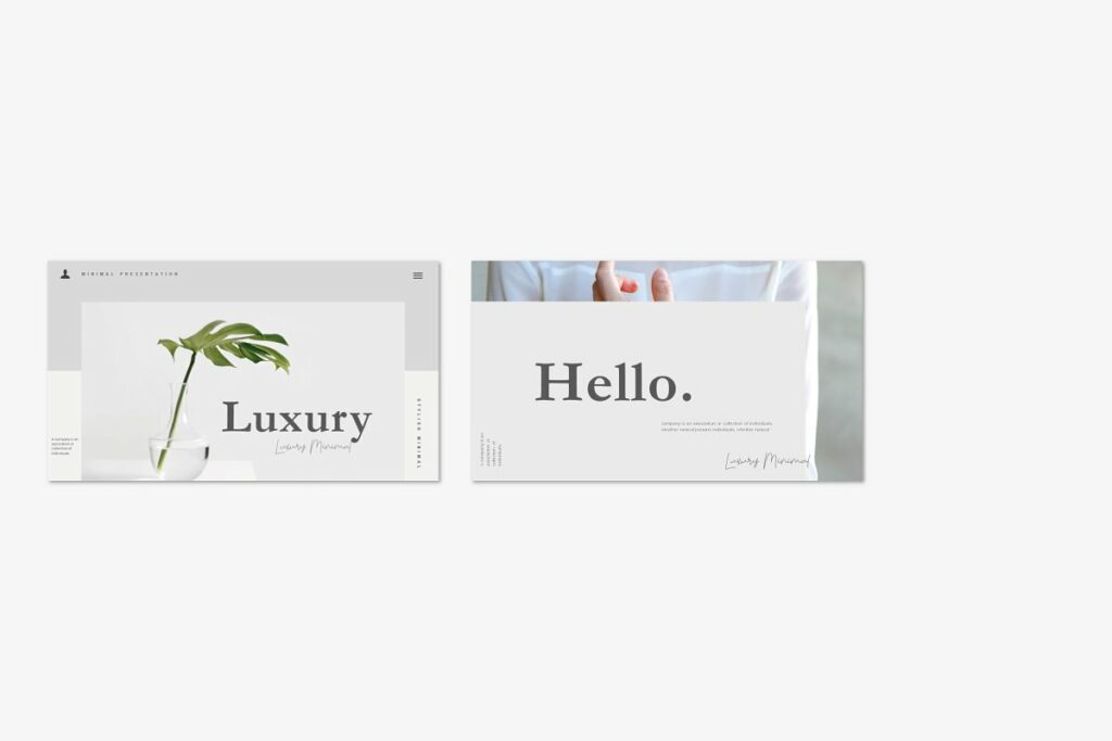 Luxury - Minimal Corporate Design Powerpoint Template – MasterBundles