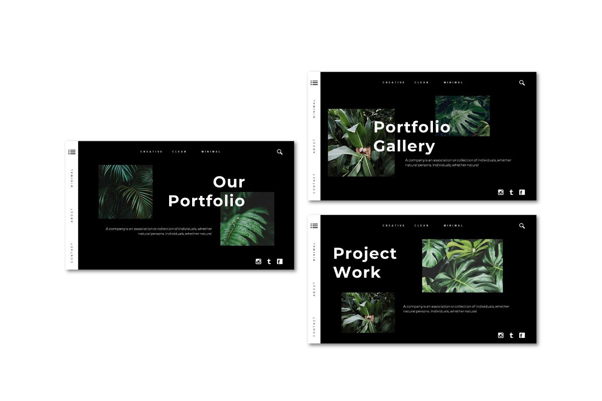 Make your own portfolio.