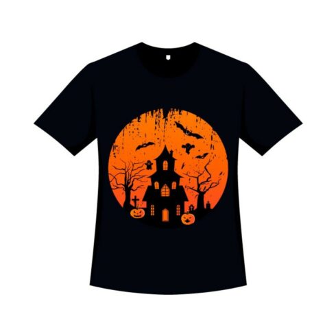 Scary Halloween Shirt Vector Design cover image.