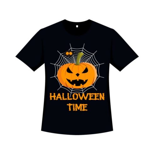 Halloween Shirt Design with Pumpkin cover image.