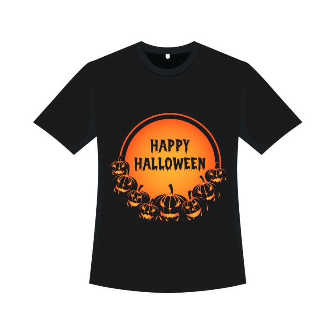 Halloween Stylish T-shirt Vector cover image.