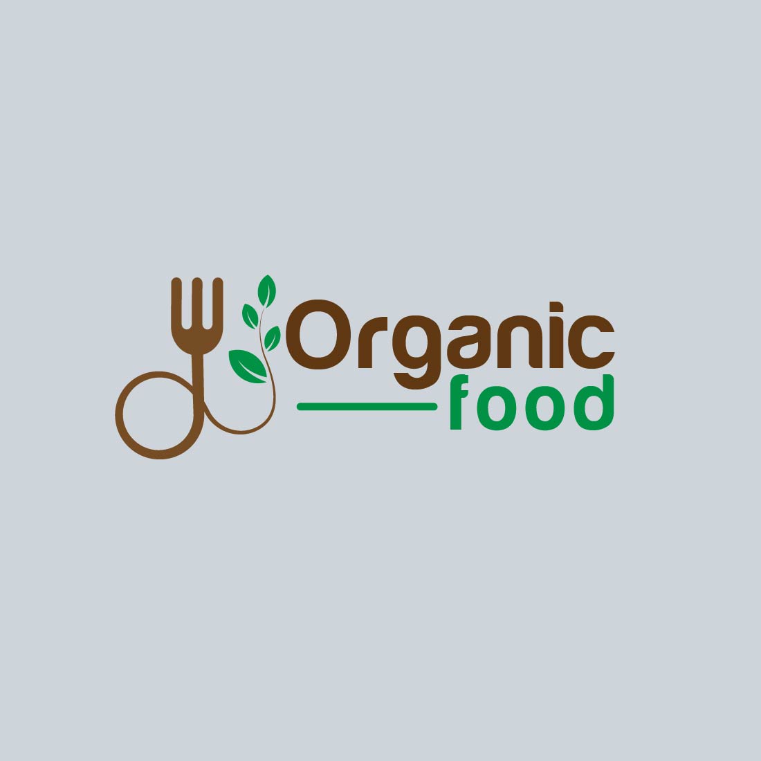 Organic Food Logo Design preview image.