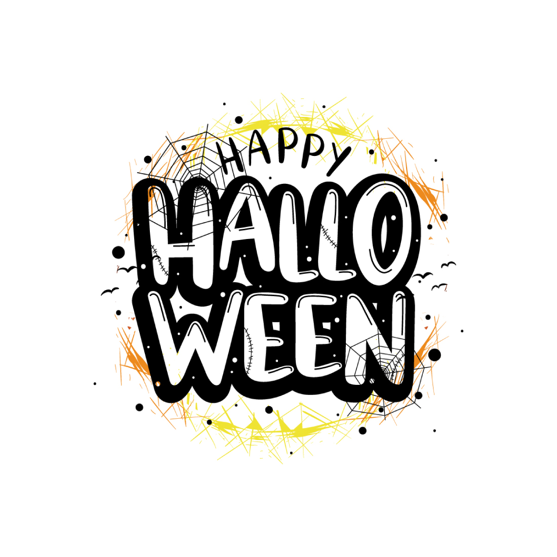 Happy Halloween T-shirt Logo preview image.