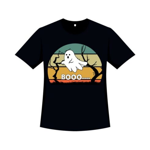 Halloween Retro T-shirt Vector Design cover image.
