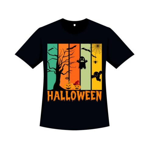 Halloween Vintage Color T-shirt cover image.
