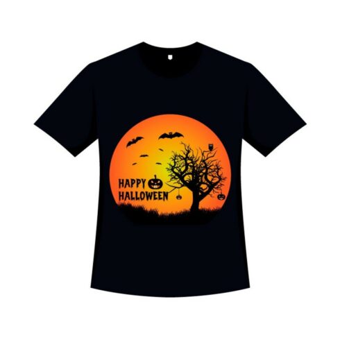 Happy Halloween T-Shirt Vector Design cover image.