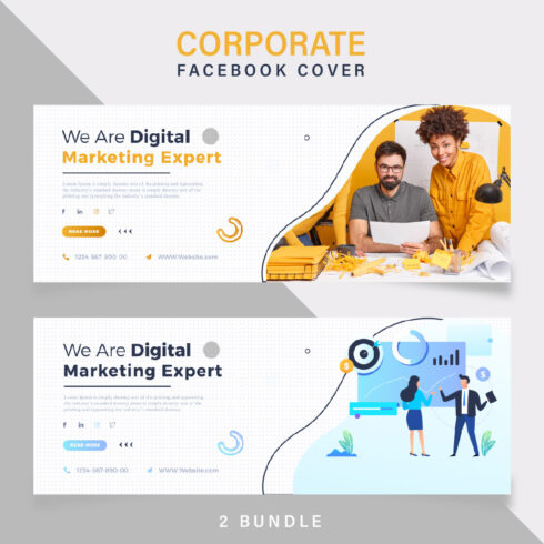 Corporate Social Media Cover Template image.