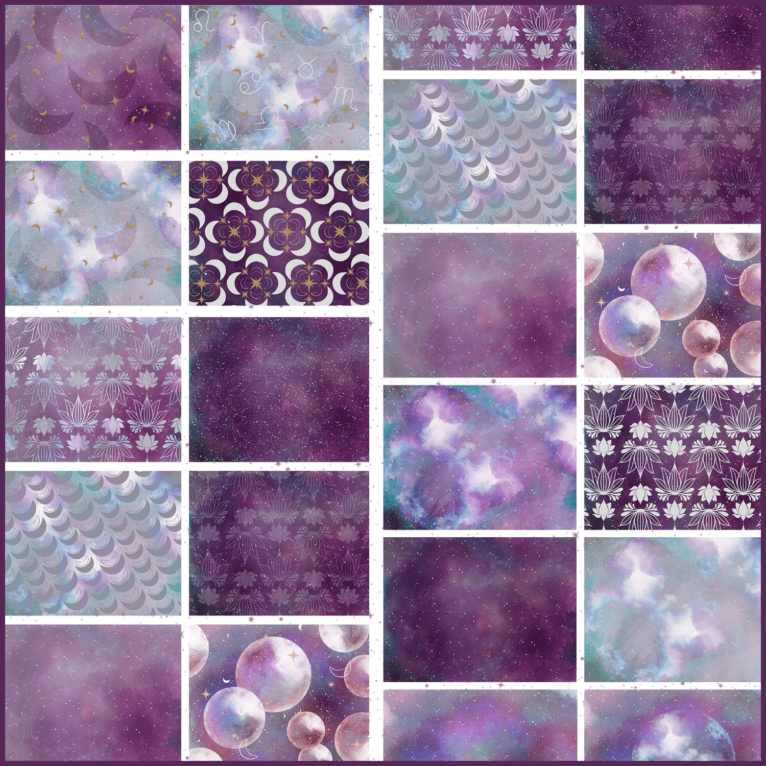 Galaxy Star Moon Patterns cover.