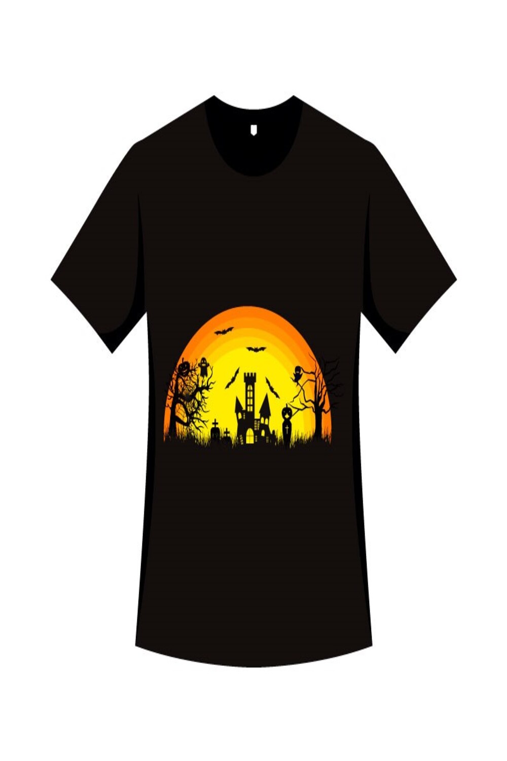Halloween Event T-shirt Vector Design pinterest image.
