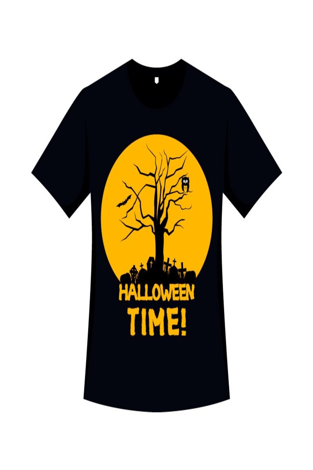 Silhouette T-shirt Design Halloween pinterest image.