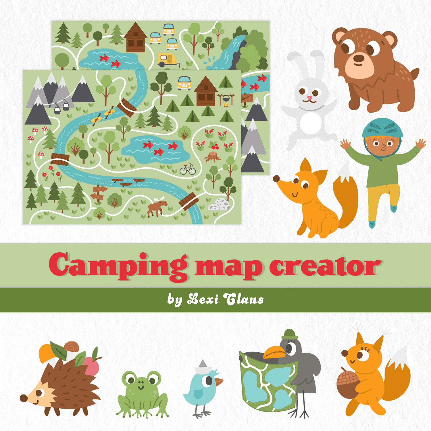 Camping map creator cover.
