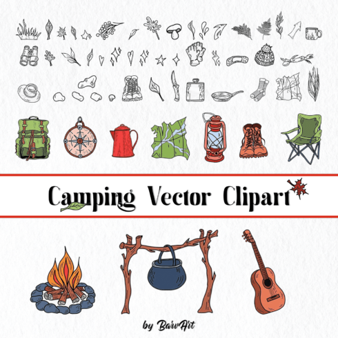 Camping Vector Clipart – MasterBundles