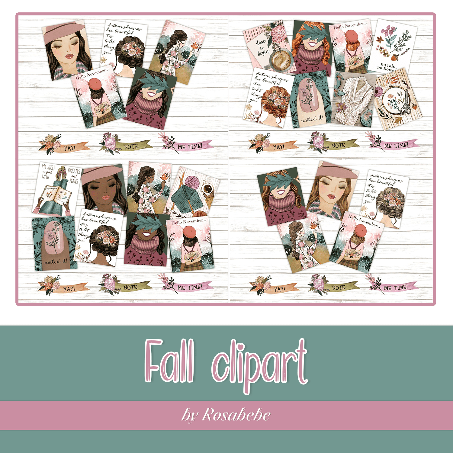 Fall clipart.