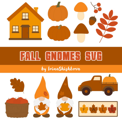 Fall Gnomes SVG. Harvest Gnomes.