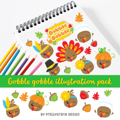 Gobble gobble illustration pack.