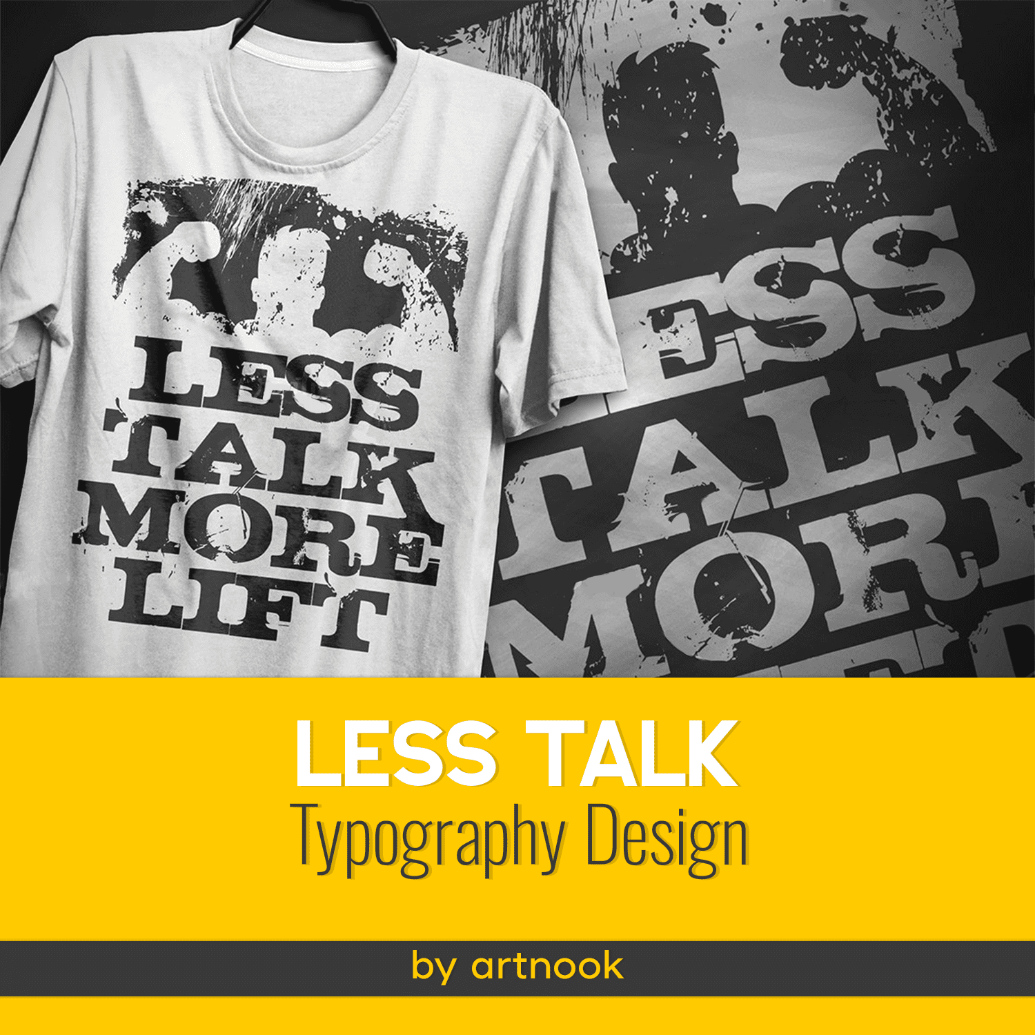 Less talk - Typography Design cover.