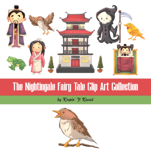 The Nightingale Fairy Tale Clip Art Collection.