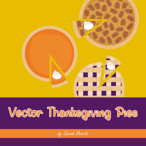 Vector Thanksgiving Pies.