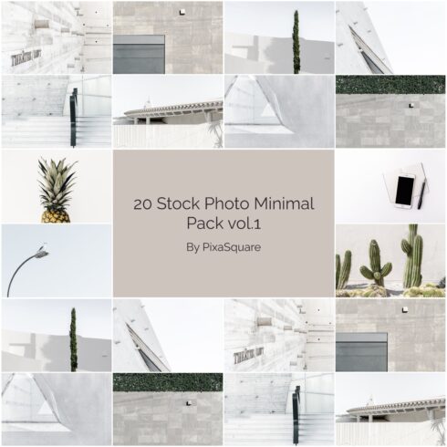 20 Stock Photo Minimal Pack vol.1.