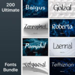 200 Ultimate Fonts Bundle.