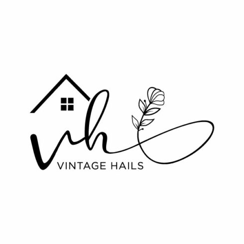 VH real estate logo design | MasterBundles