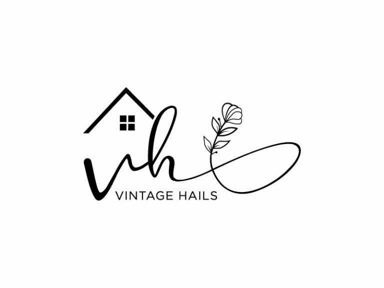 VH real estate logo design MasterBundles
