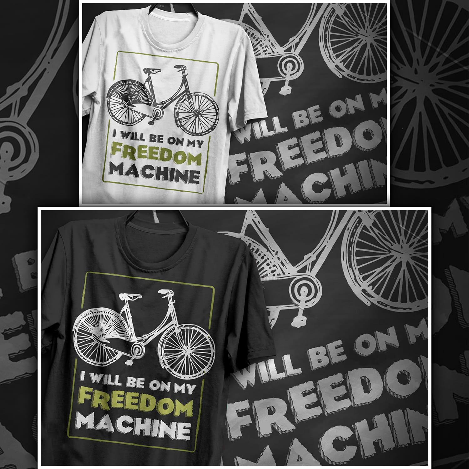 Freedom machine - T-Shirt Design Cover.