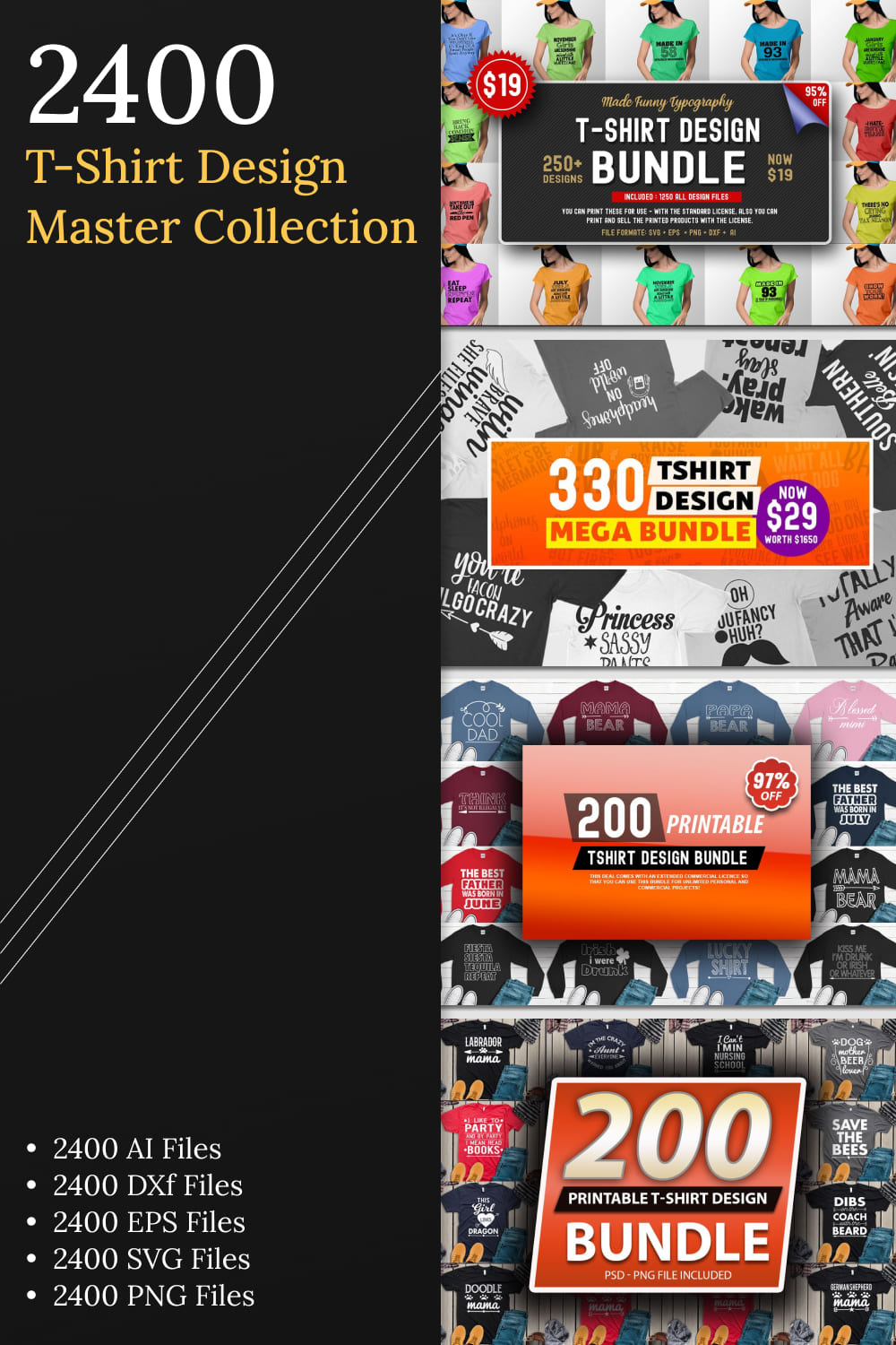 2400 tshirt design master collection 02
