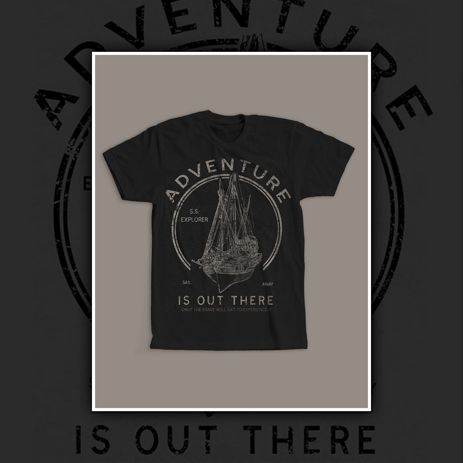 Adventure Is Out There T-Shirt Design.