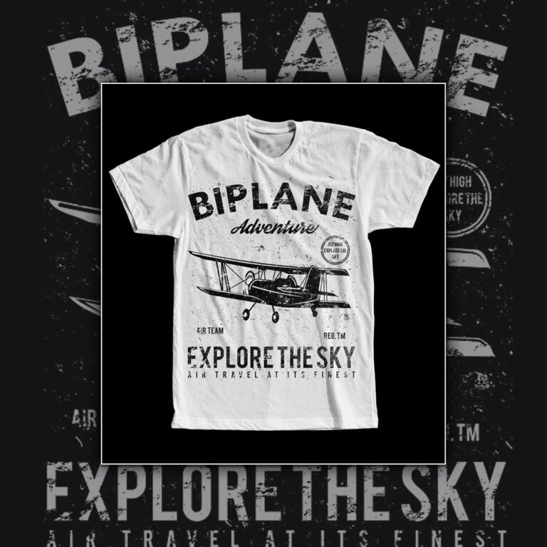 T-shirt Biplane Rides – Vue Aérienne De Melbourne Floride – Taille M, Gris – Occasion Excellent état