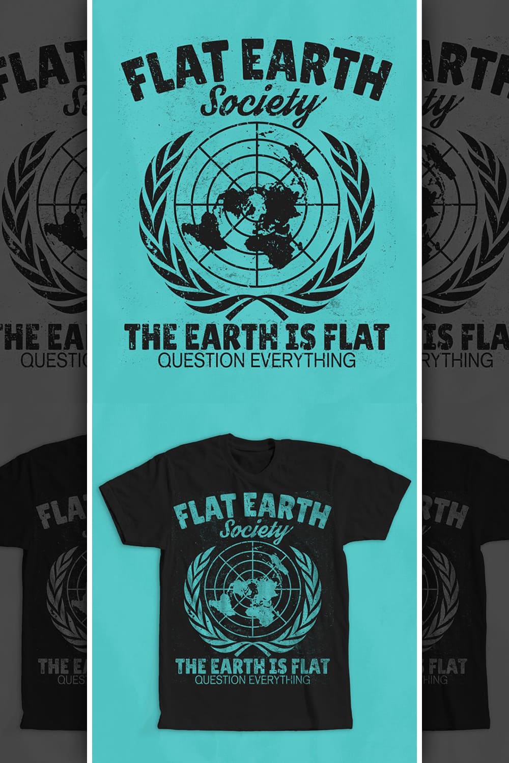 Flat Earth Society T-Shirt Design - Pinterest.