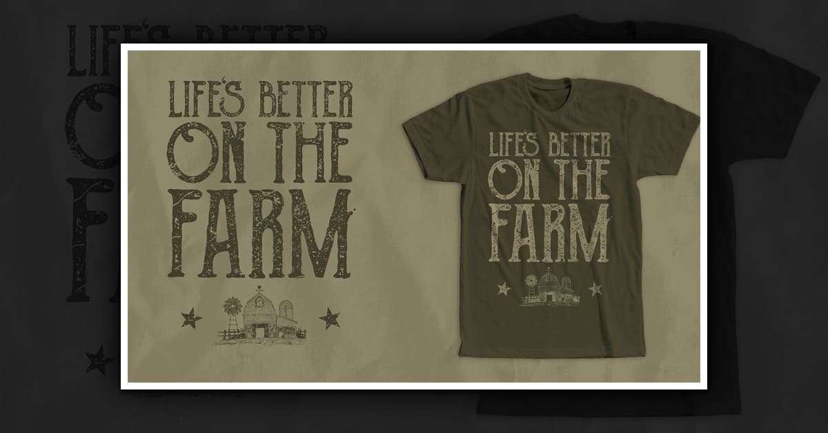 Farm Life T-Shirt Design - Facebook.
