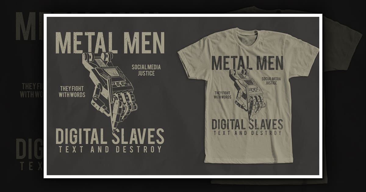 Metal Men T-Shirt Design - Facebook.