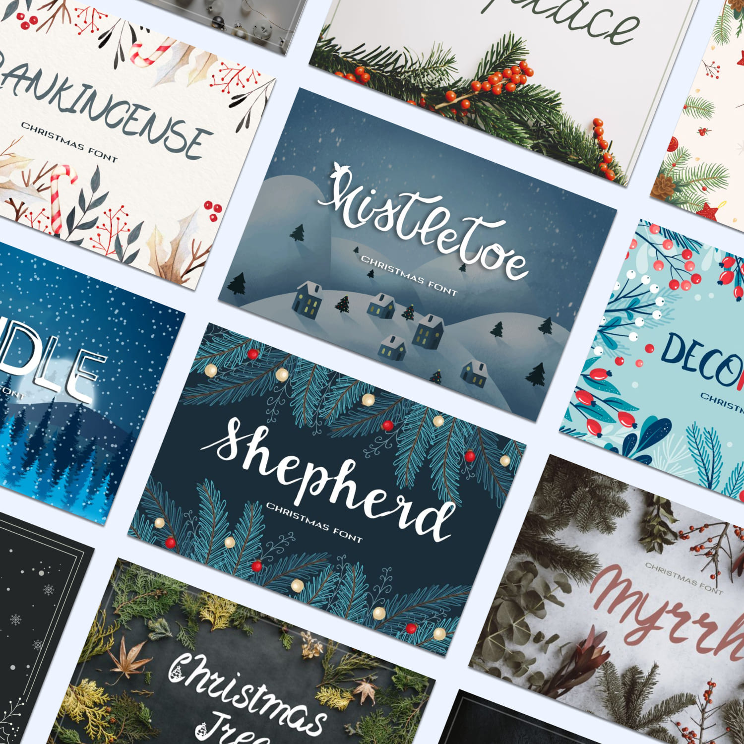 25 Christmas Fonts cover.