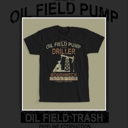 Oil Field Pump T-Shirt Design.