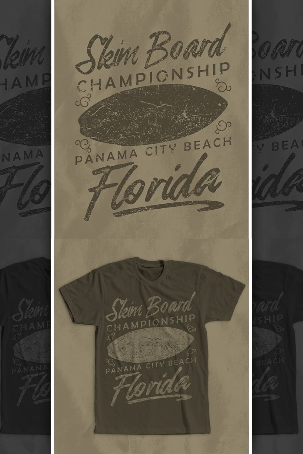 Skim Board Florida T-Shirt Design - Pinterest.