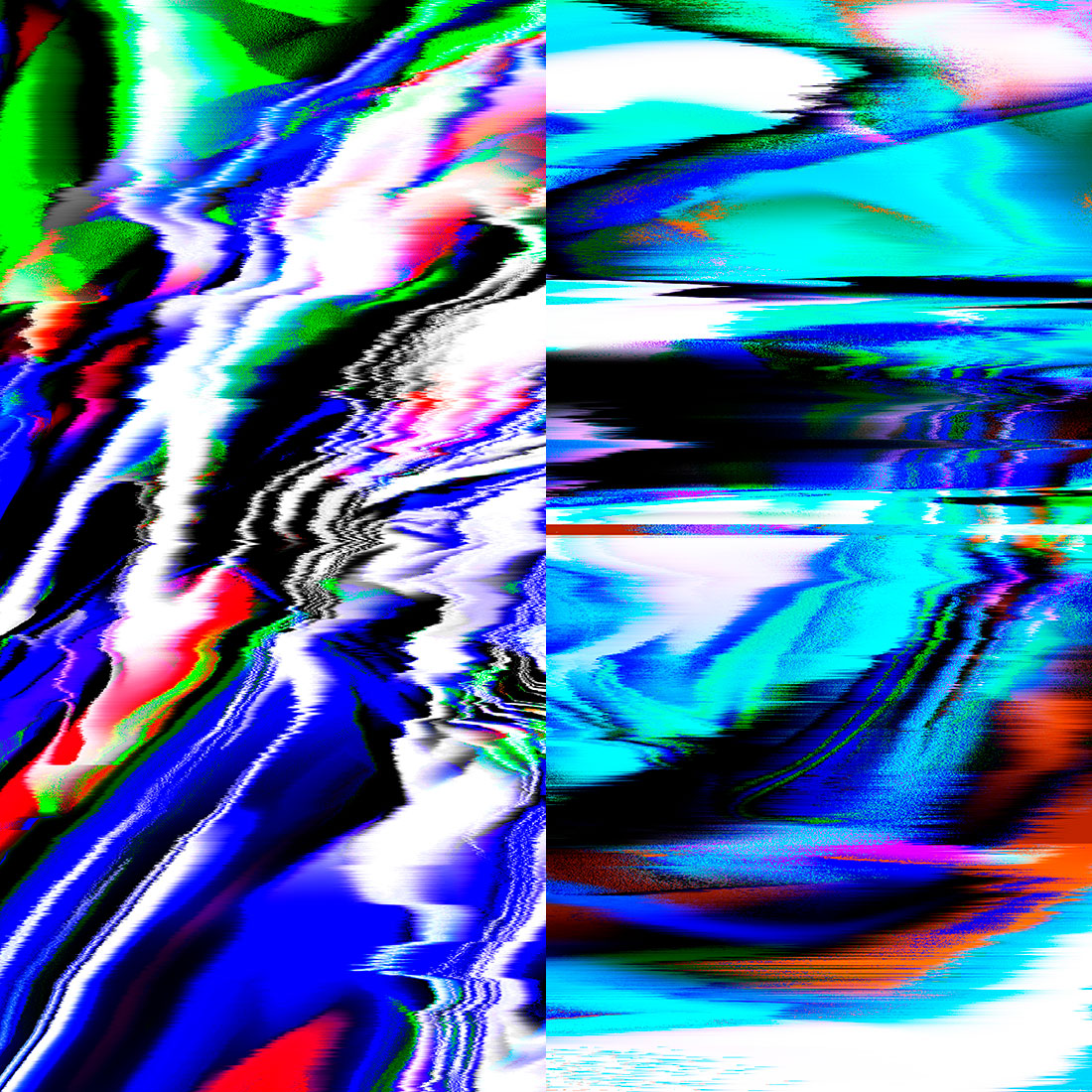 Glitch Distortion Textures Style Preview image.