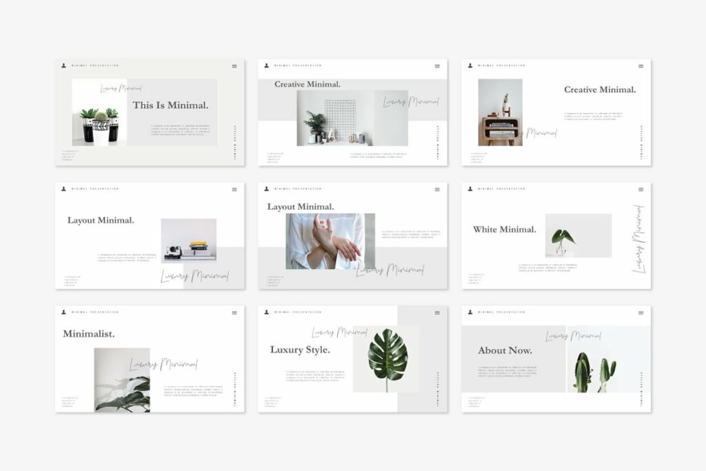 Luxury - Minimal Corporate Design Powerpoint Template – MasterBundles