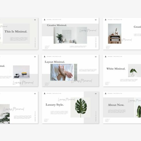 Luxury - Minimal Corporate Design Powerpoint Template | Master Bundles