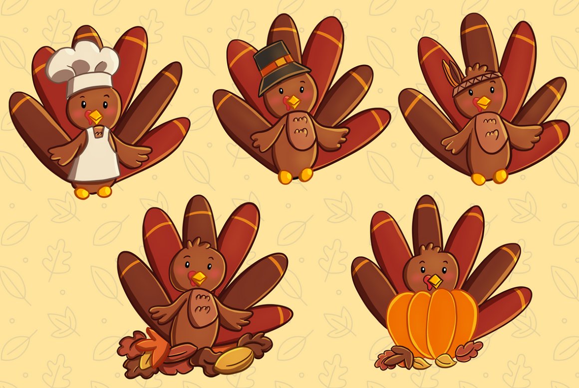 Use these turkeys for your illustration.